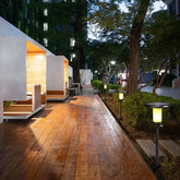 Réverbère De Jardin Led À Colonne De Marbre - Clowas.fr